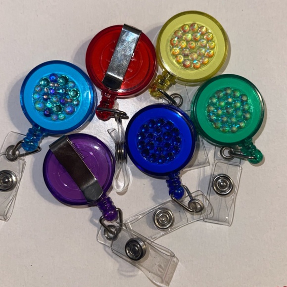 Rhinestone Bling Badge Holder - Picture 4 of 9